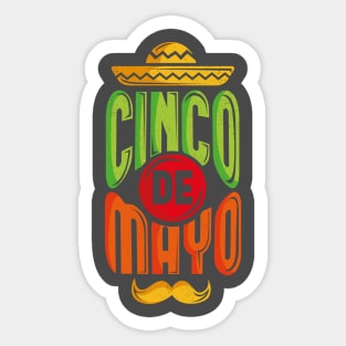 Cinco De Mayo Sombrero Mexico Sticker